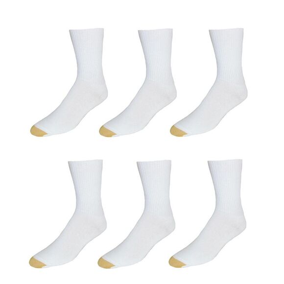 Gold Toe Women's Extended Size Turn Cuff Anklet (6 Pair Pack) - Picture 2 of 2